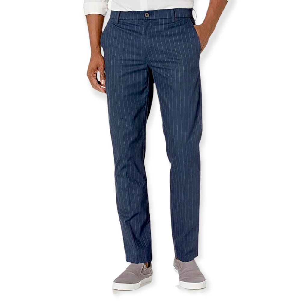NWT Goodthreads Men’s Slim Fit Wrinkle Free Dress Chino Pant Blue